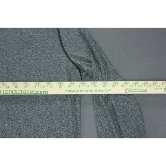 Under Armour Shirt Mens 3XL Gray Threadborne HeatGear Long Sleeve Quarter Zip - Picture 6 of 11